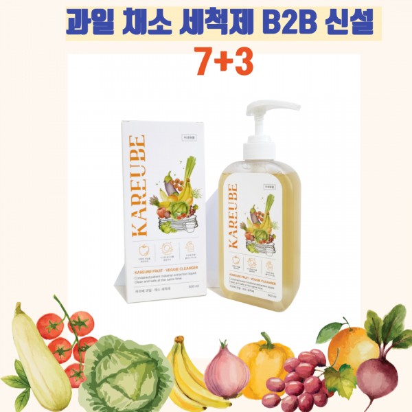 과일 채소 세척제 B2B 신설 7+3