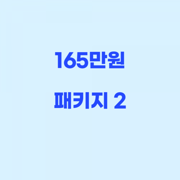 165패키지 2 - 1,656,000원