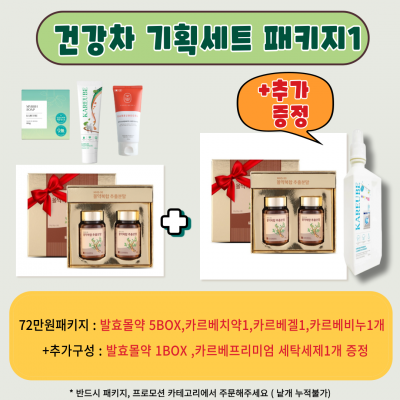 [건강 기획세트] 72만원 패키지1