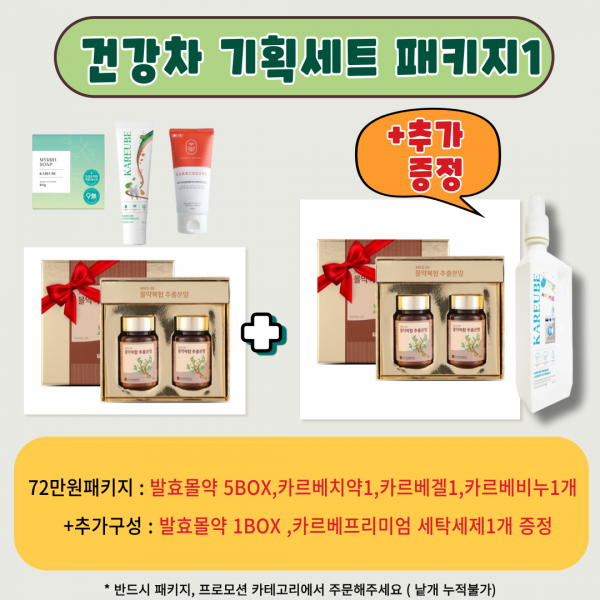 [건강 기획세트] 72만원 패키지1